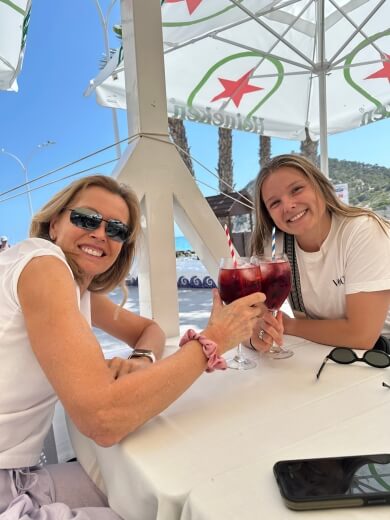 Sangria aan het strand
