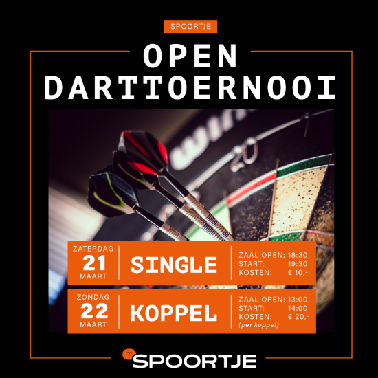 Spoortje Open DARTTOERNOOI