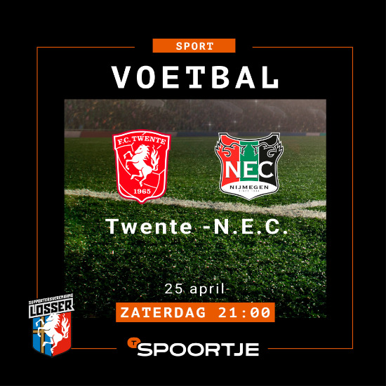 ⚽🔥 Zaterdag: kraker FC Twente – NEC bij ’t Spoortje! 🍻