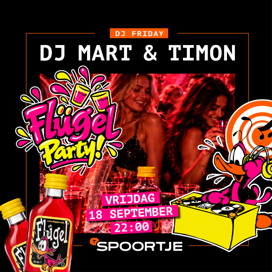 🔥 FLÜGEL PARTY BIJ ’T SPOORTJE! 🔥