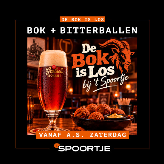 Bok & Bitterballen bie ’t Spoortje! 