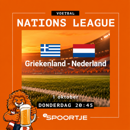 🇬🇷 GRIEKENLAND – NEDERLAND 🇳🇱 | VANAVOND LIVE BIJ ’T SPOORTJE!