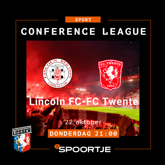 Lincoln FC versus FC Twente Live op groot scherm - Donderdag