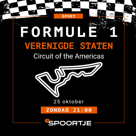 FORMULE 1 FANS OPGELET! ZONDAG BLIJVEN WE EXTRA LANG OPEN!