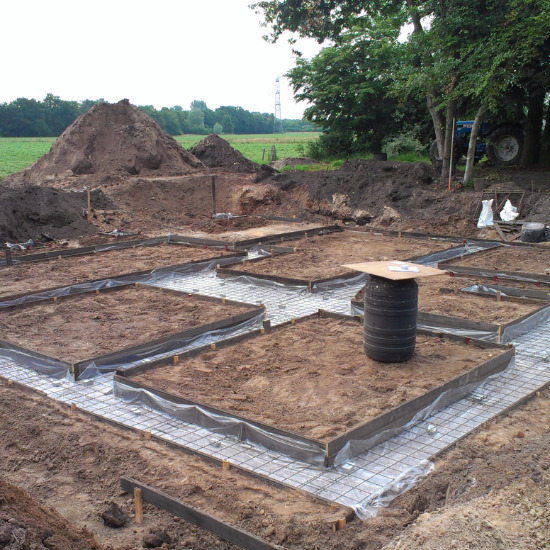 Fundering nieuwbouw woning